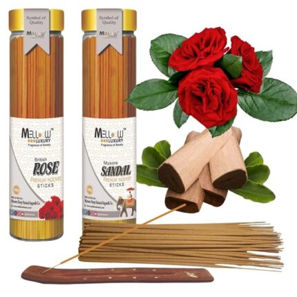 Sticks Pack of 2 (100 Sticks) – Indian Rose & Mysore Sandalwood Fragrance