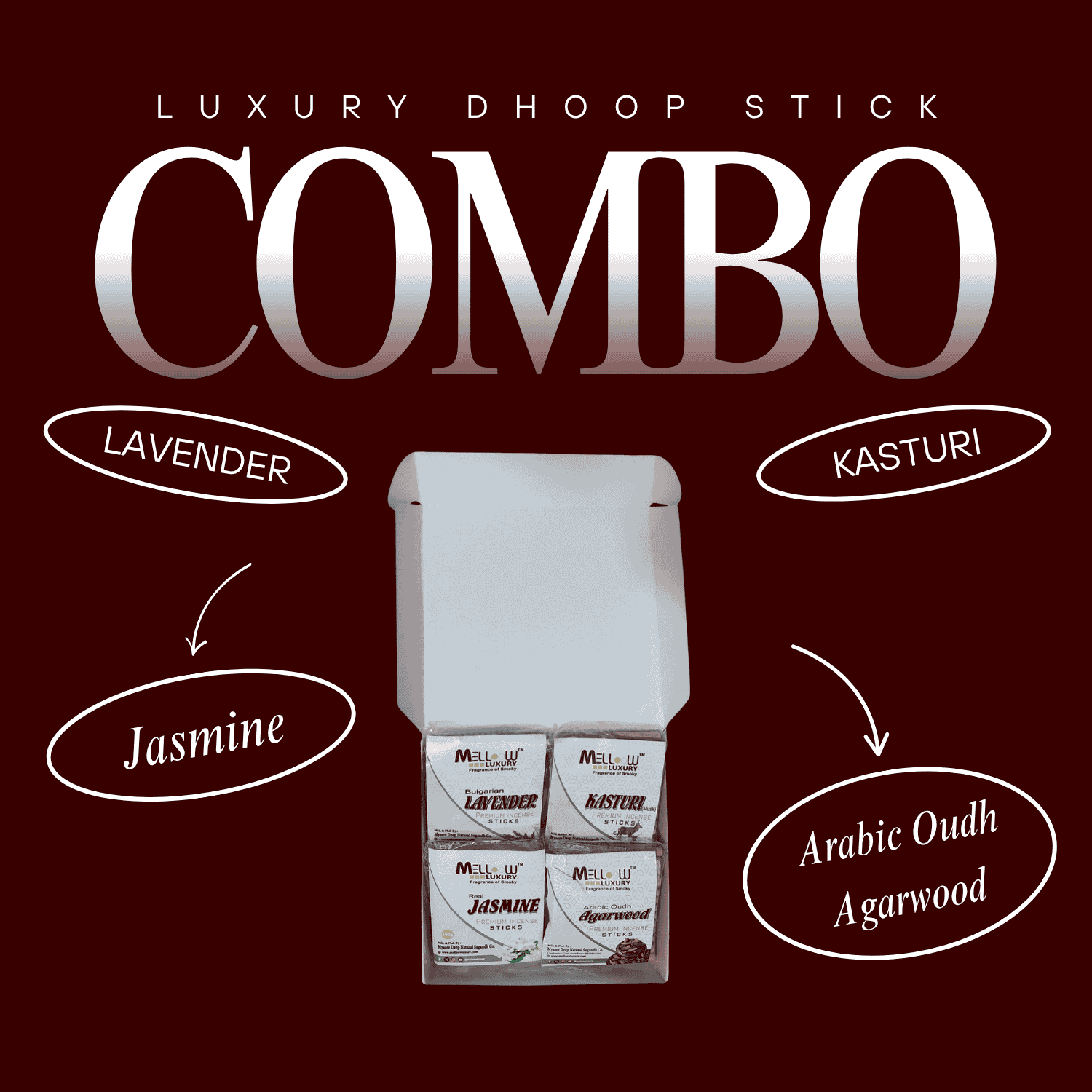 Melloow Luxury Dhoop Stick Melloow Luxury Dhoop Stick Combo