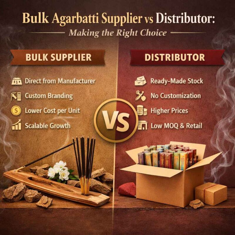 Bulk Agarbatti Supplier vs Distributor Making the Right Choice