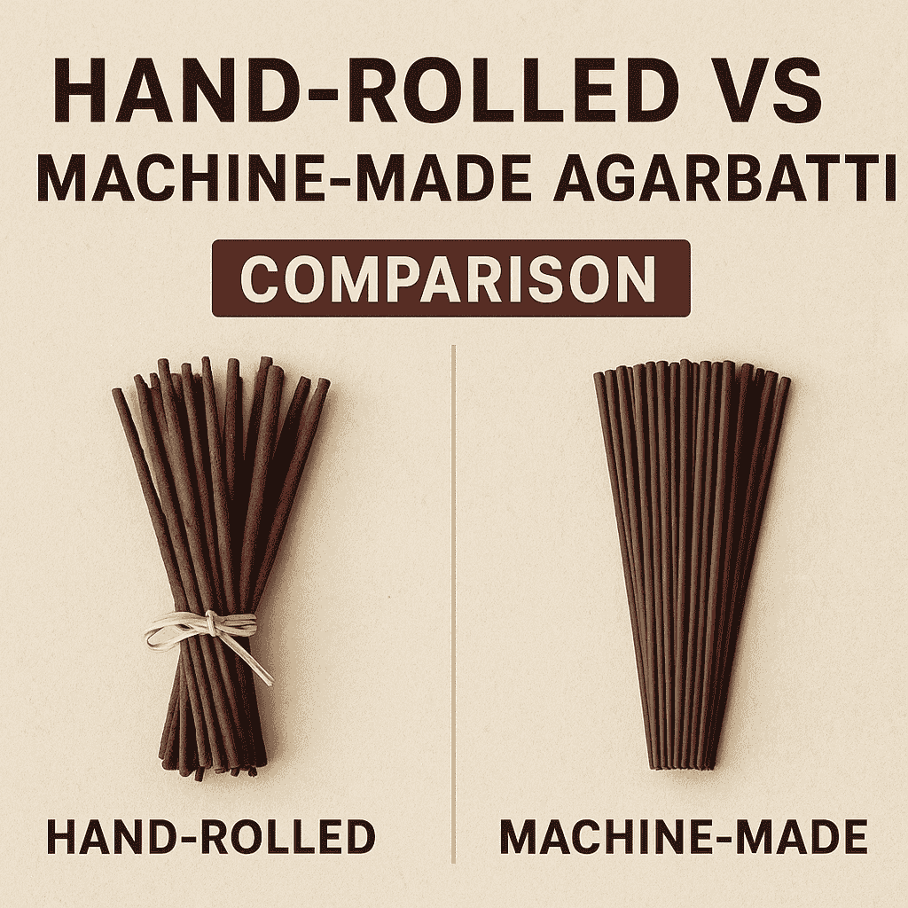 Hand-Rolled vs Machine-Made Agarbatti Comparison