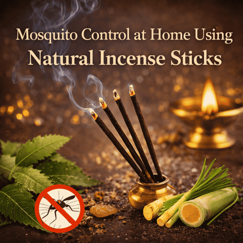 Natural Incense Sticks for Mosquito Control at Home