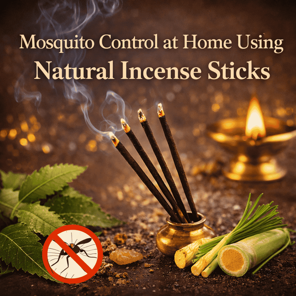 Natural Incense Sticks for Mosquito Control at Home
