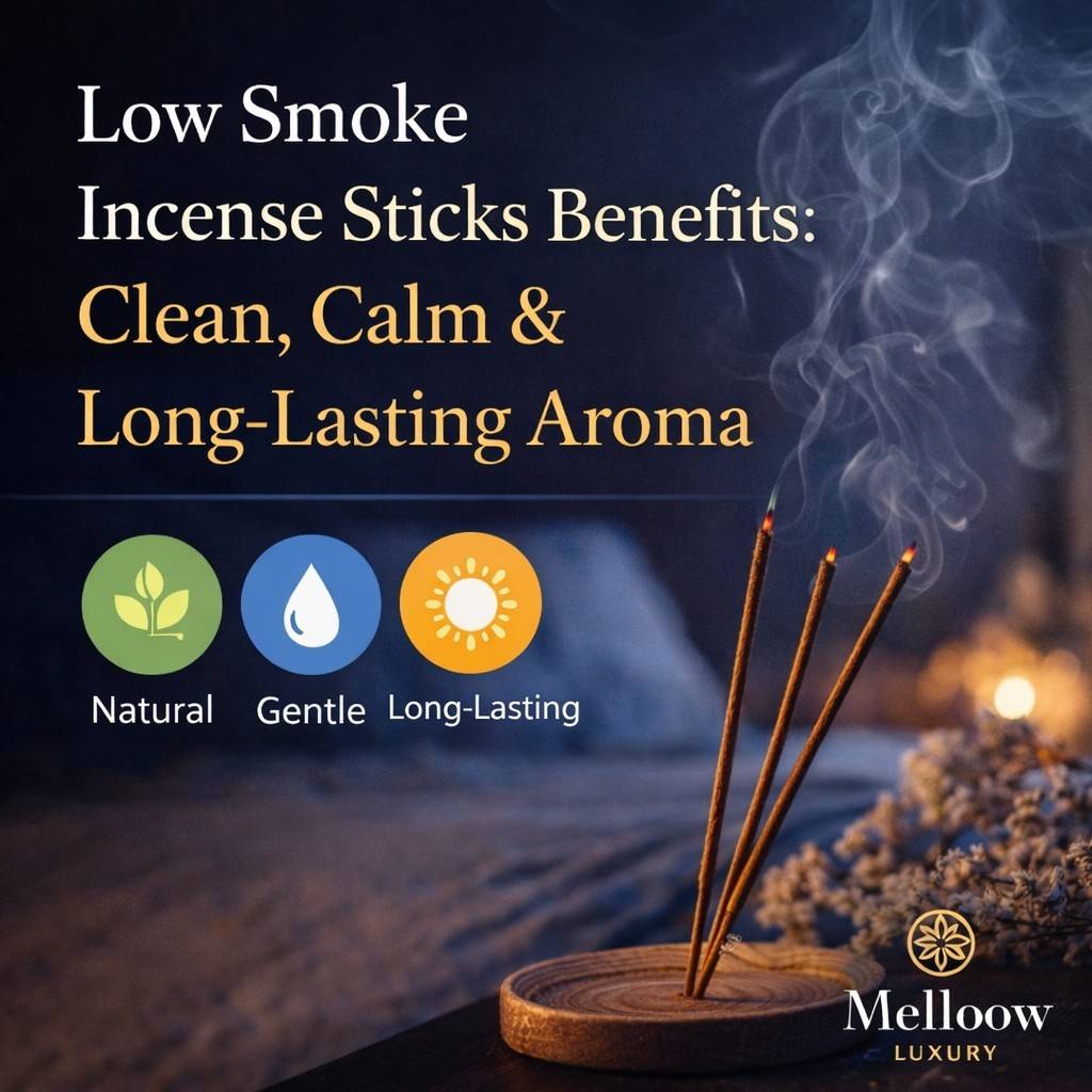 Low Smoke Incense Sticks Benefits Clean, Calm & Long-Lasting Aroma