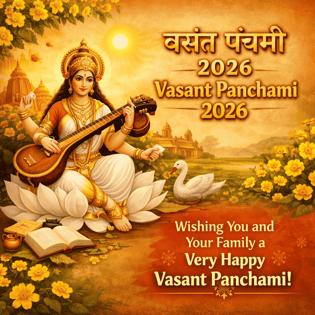 Vasant Panchami 2026 Wishes in Hindi & English