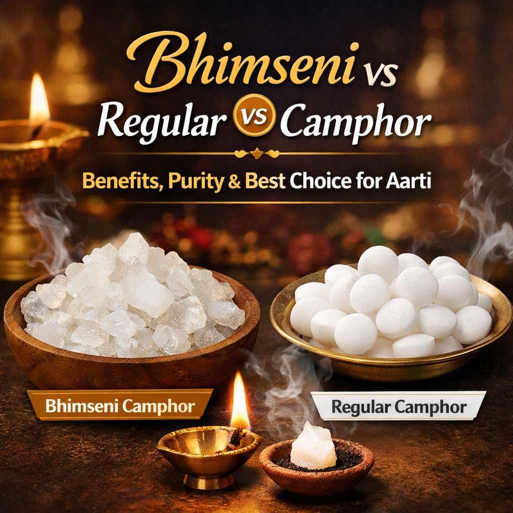 Bhimseni vs Regular Camphor Benefits, Purity & Best Choice for Aarti