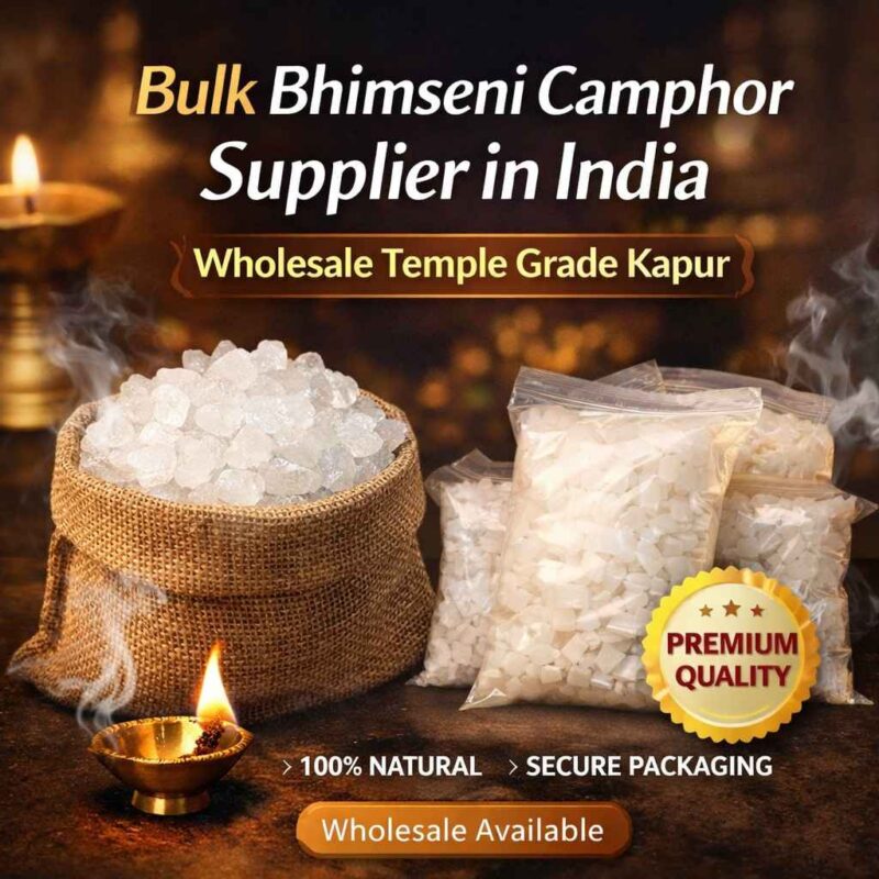 Bulk Bhimseni Camphor Supplier in India – Wholesale Temple Grade Kapur