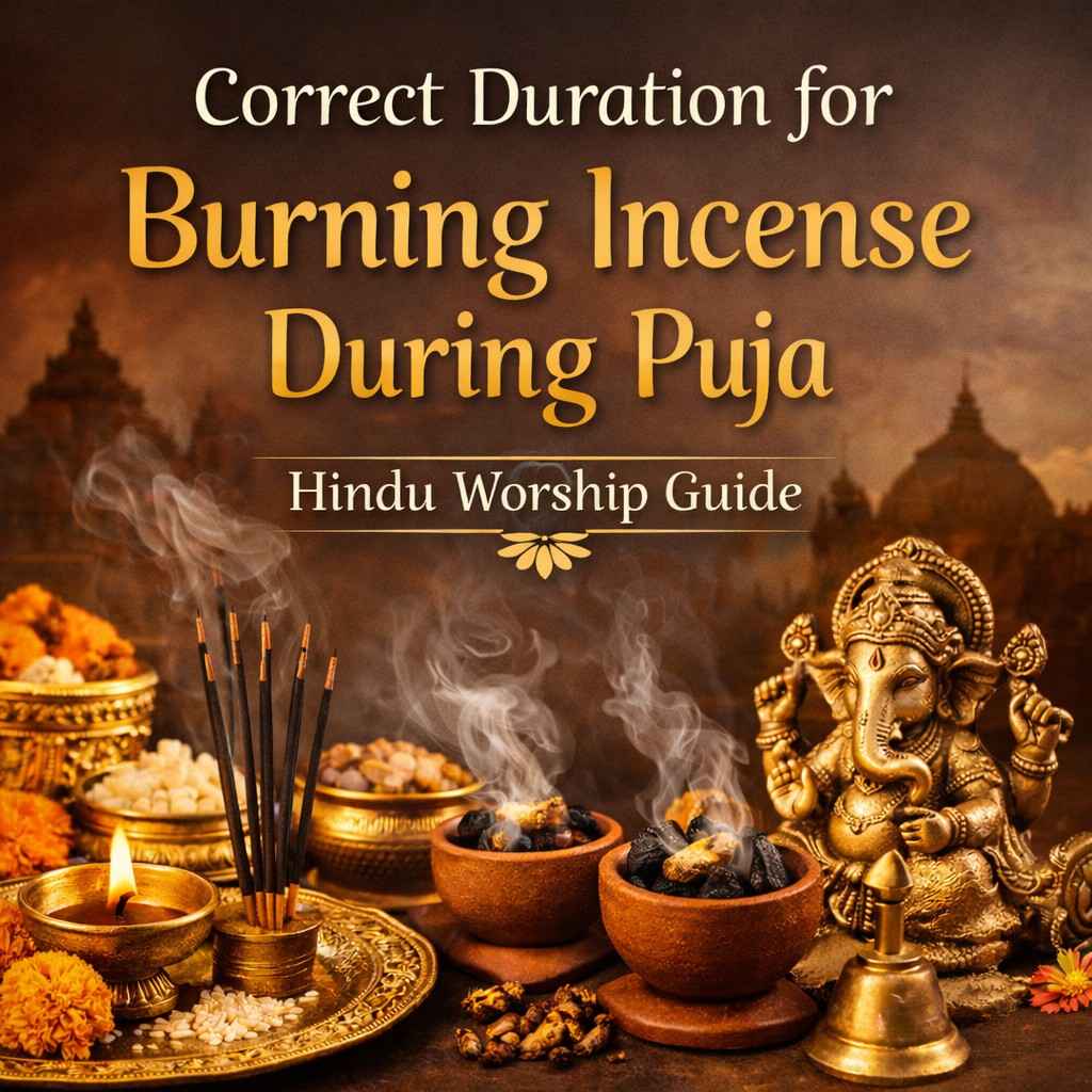 Correct Duration for Burning Incense During Puja