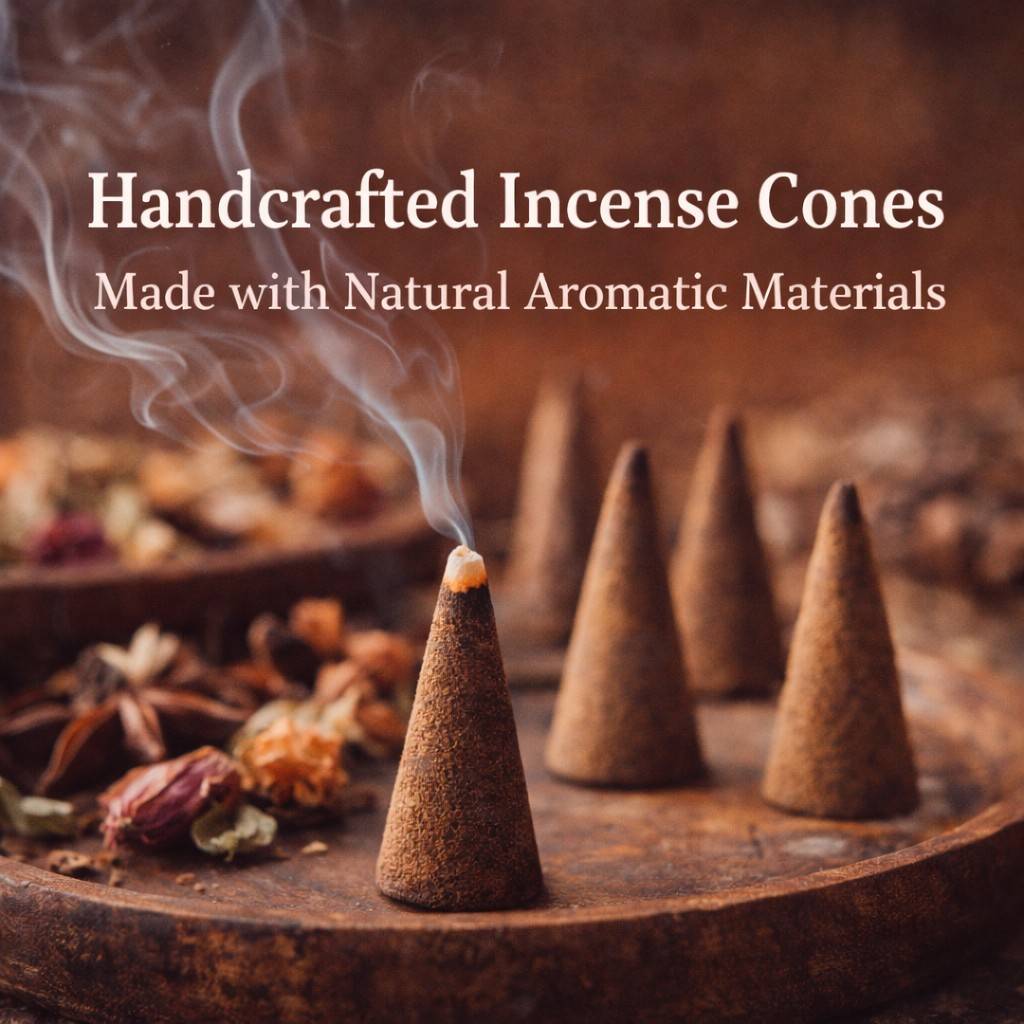 Handcrafted Incense Cones Made with Natural Aromatic Materials