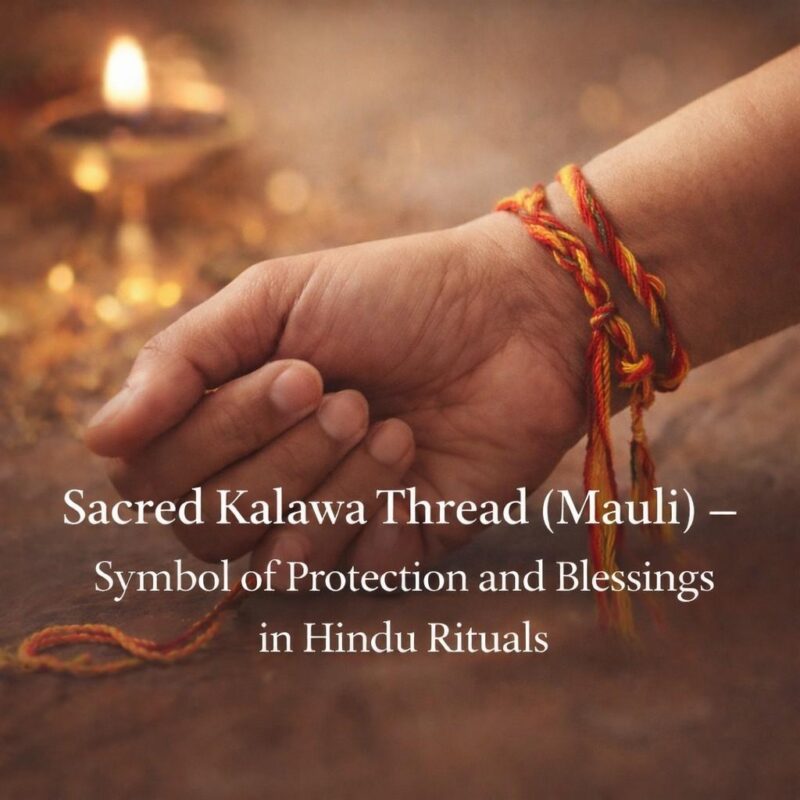 Sacred Kalawa Thread (Mauli) – Symbol of Protection and Blessings in Hindu Rituals