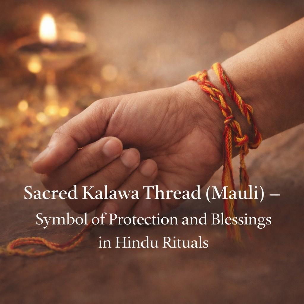 Sacred Kalawa Thread (Mauli) – Symbol of Protection and Blessings in Hindu Rituals