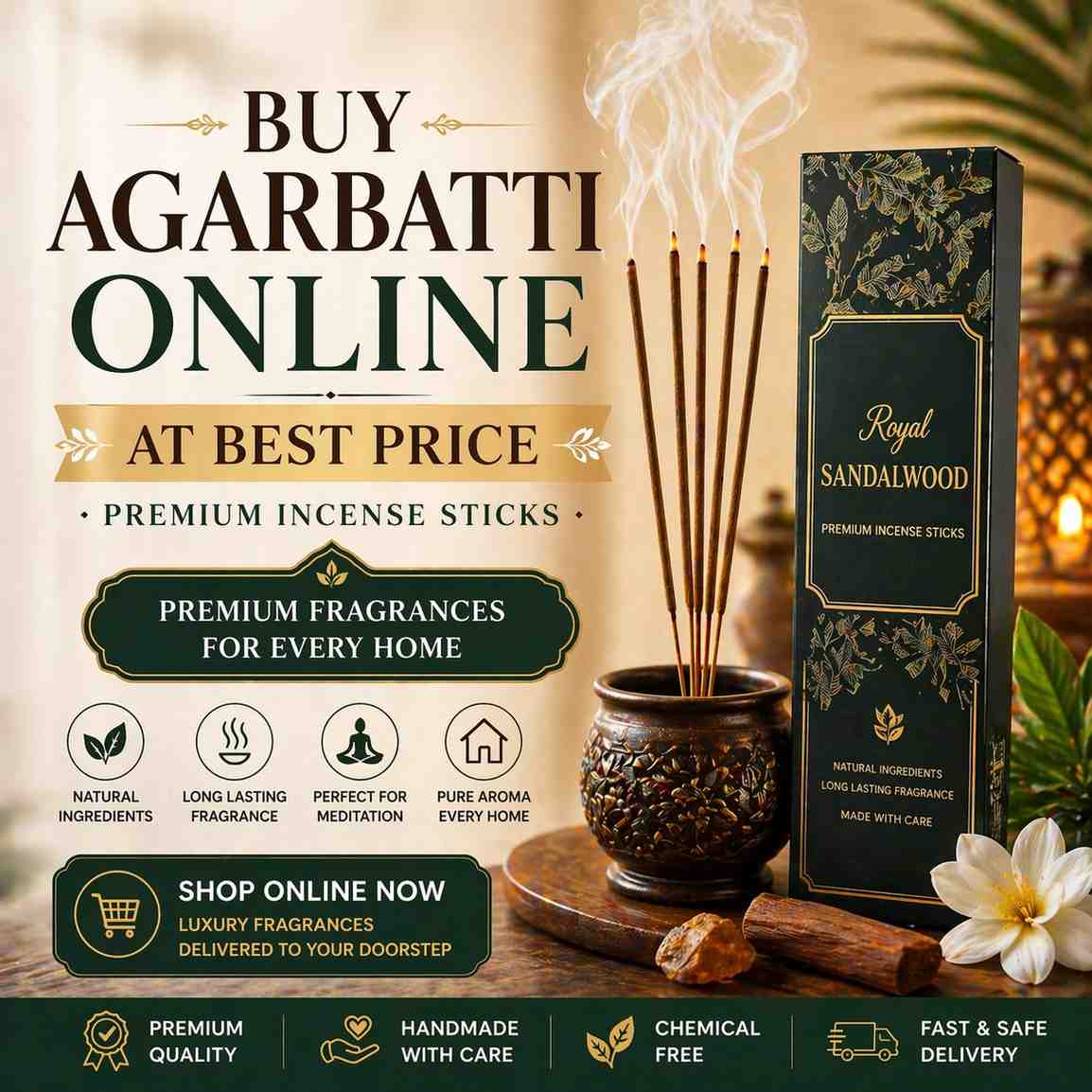 Buy Agarbatti Online at Best Price – Premium Incense Sticks