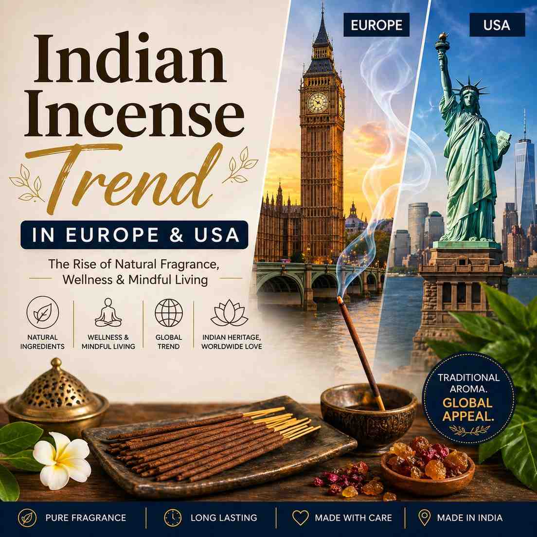 Indian Incense Trend in Europe & USA
