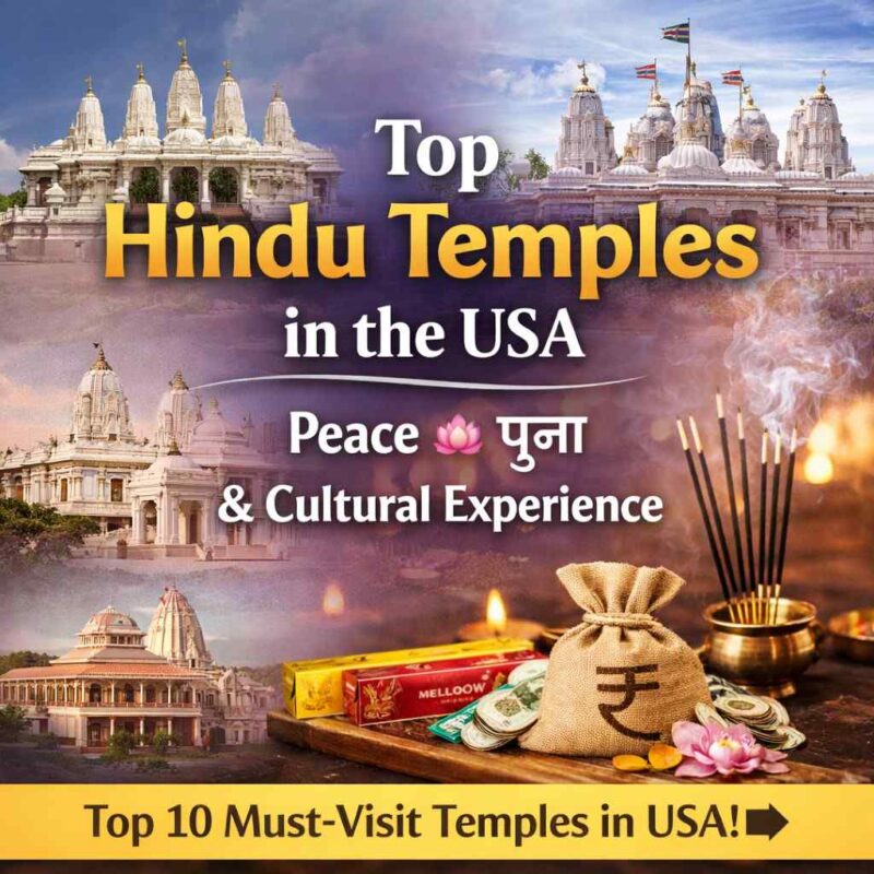 Top Hindu Temples in the USA for Peace, पूजा & Cultural Experience