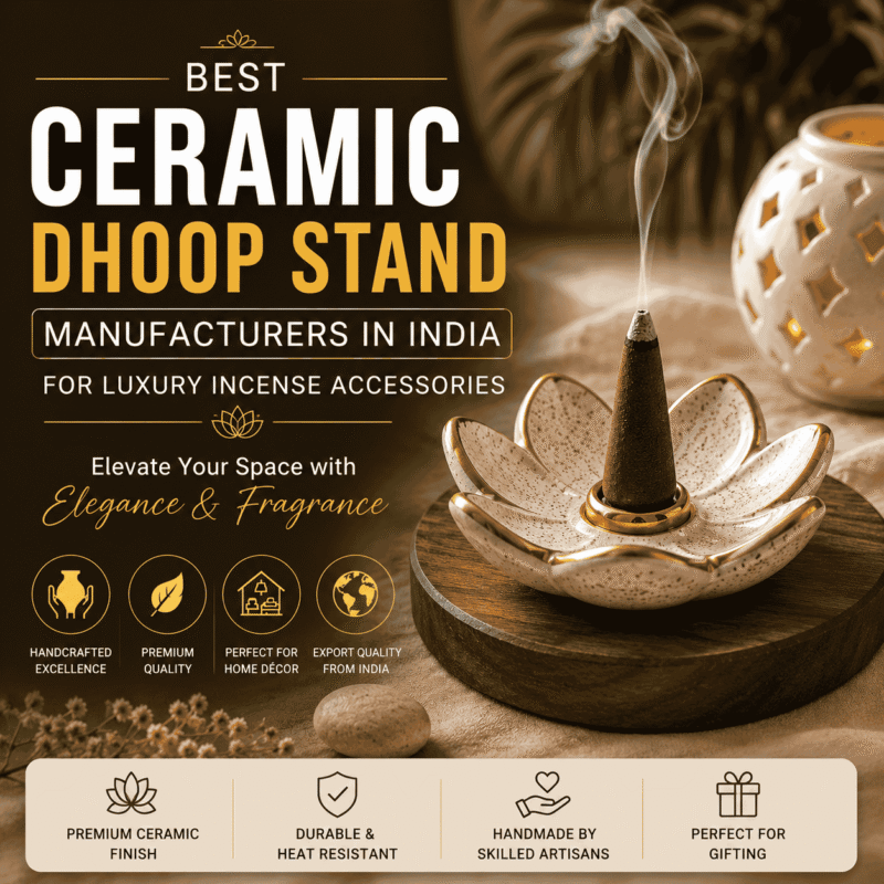 Best Ceramic Dhoop Stand Manufacturers in India for Luxury Incense Accessories