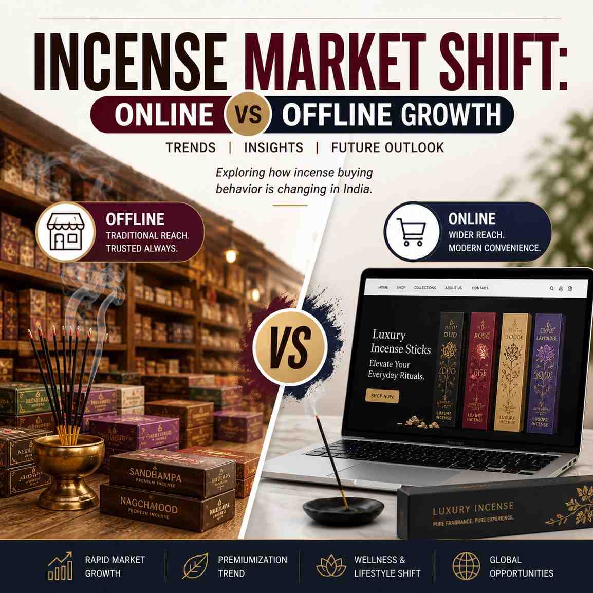 Incense Market Shift Online vs Offline Growth