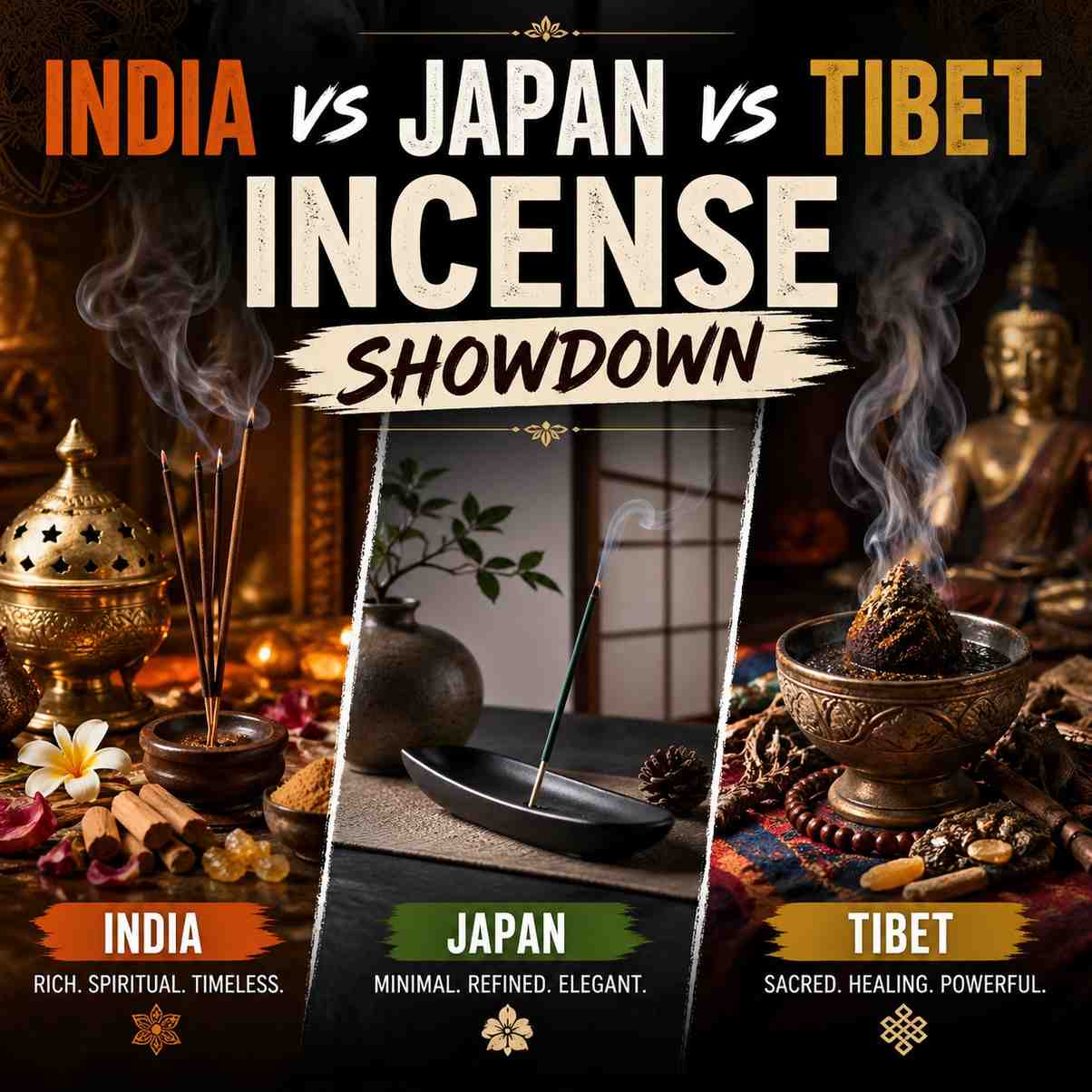 India vs Japan vs Tibet Incense Showdown