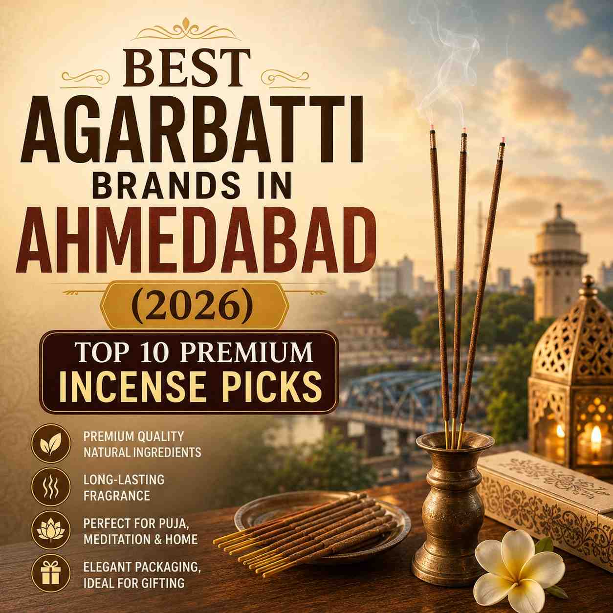 Best Agarbatti Brands in Ahmedabad (2026) Top 10 Premium Incense Picks