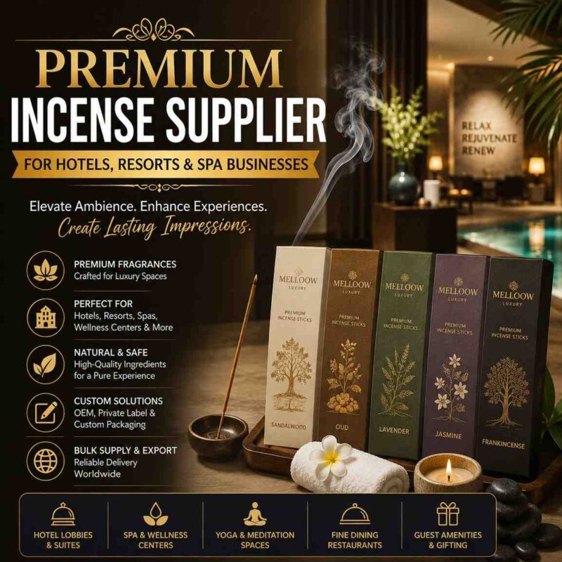 Premium Incense Supplier for Hotels, Resorts & Spa Businesses
