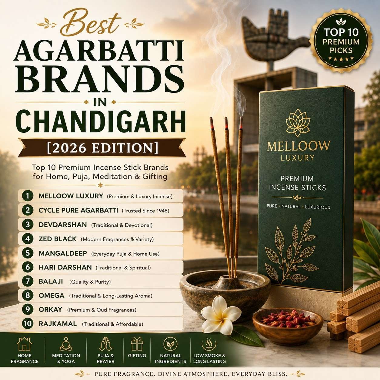 Best Agarbatti Brands in Chandigarh (2026)